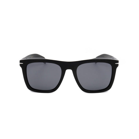 Men's Black Rectangular Sunglasses