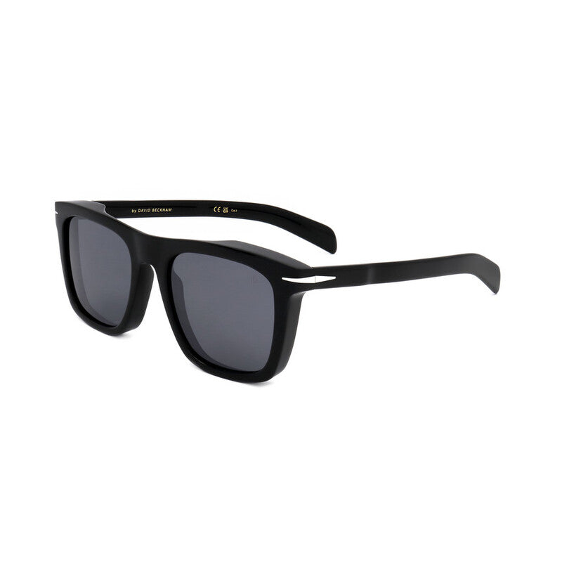 Men's Black Rectangular Sunglasses