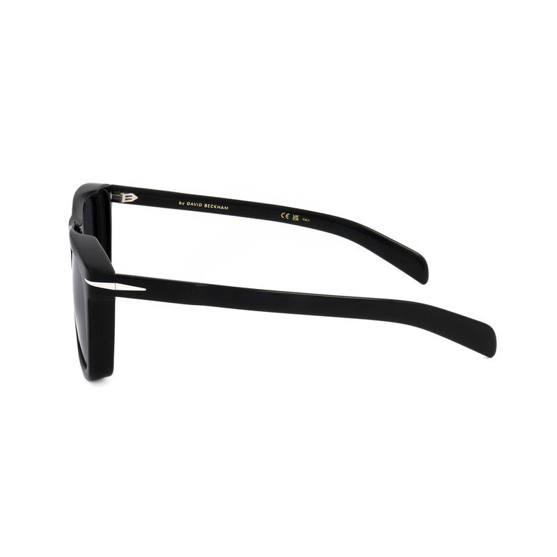 Men's Black Rectangular Sunglasses