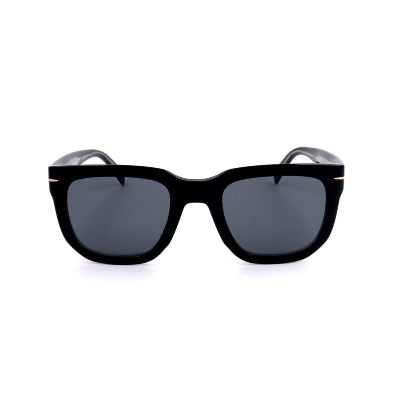 Men's Black Rectangular Sunglasses