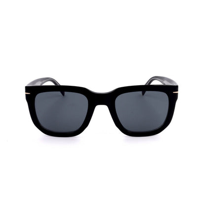 Men's Black Rectangular Sunglasses