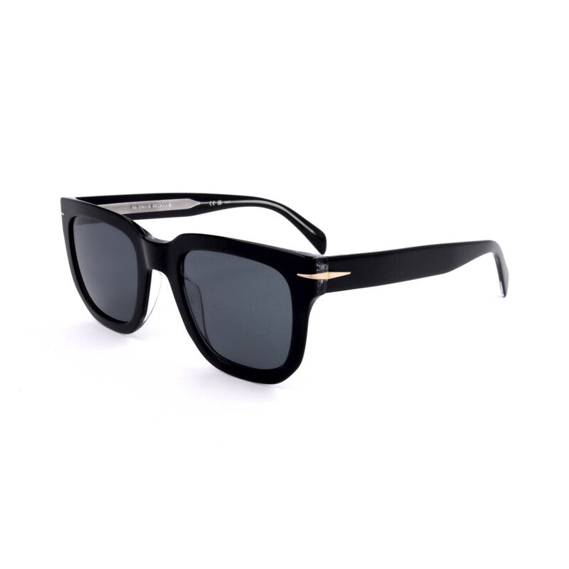 Men's Black Rectangular Sunglasses