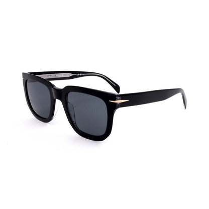 Men's Black Rectangular Sunglasses