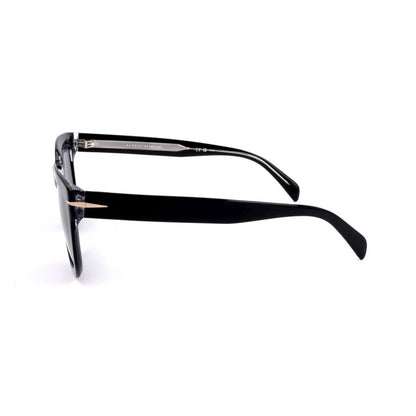Men's Black Rectangular Sunglasses