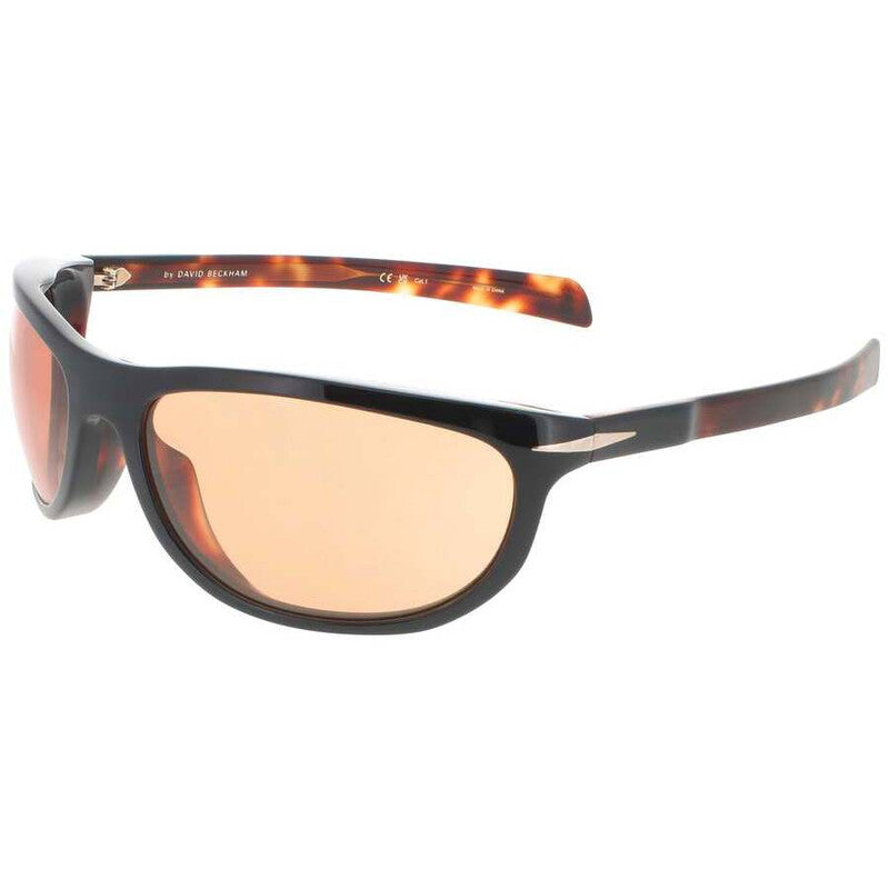 Men's Black Rectangular Sunglasses