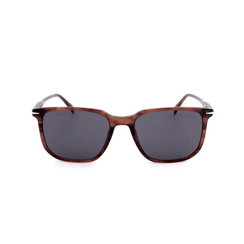 Men's Brown Rectangular Sunglasses