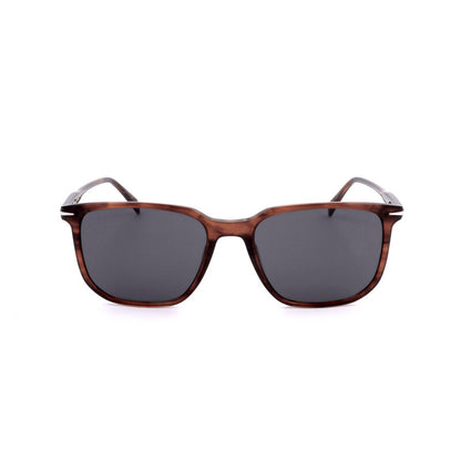 Men's Brown Rectangular Sunglasses