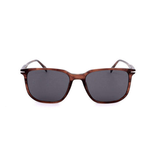 Men's Brown Rectangular Sunglasses