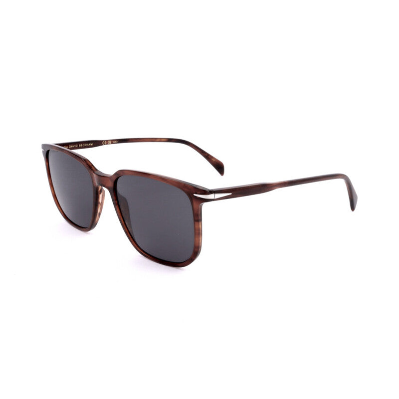 Men's Brown Rectangular Sunglasses