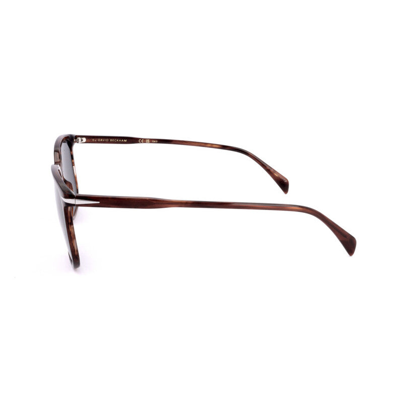 Men's Brown Rectangular Sunglasses