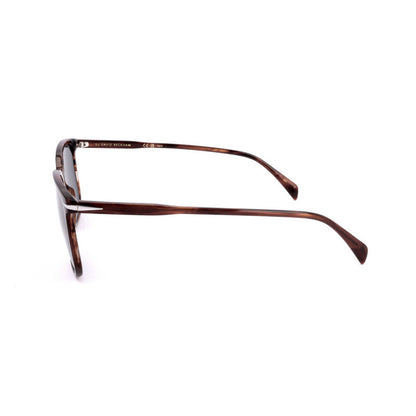 Men's Brown Rectangular Sunglasses