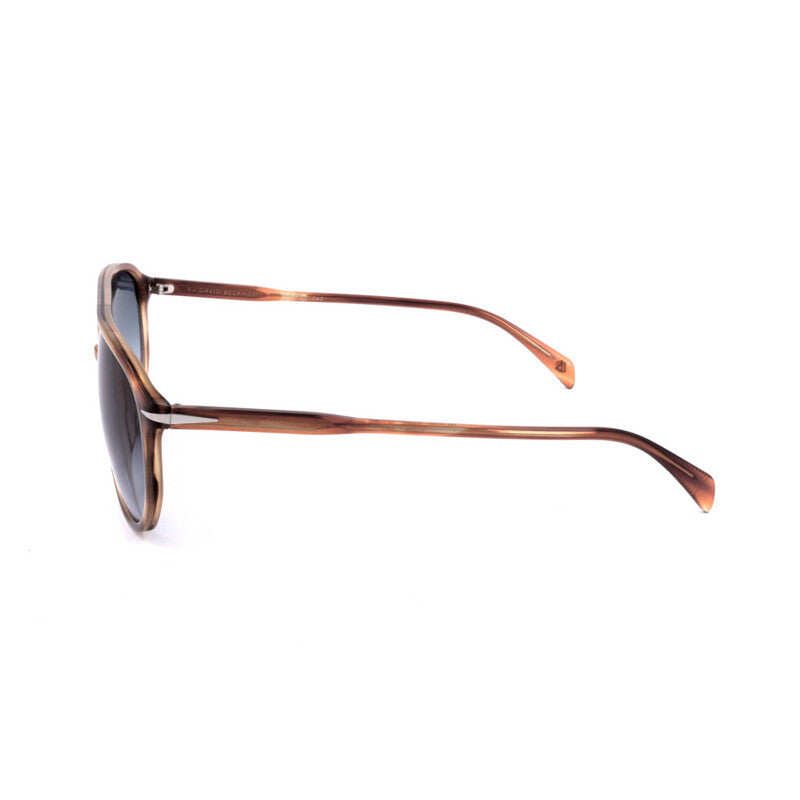 Men's Brown Rectangular Sunglasses