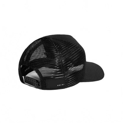 m a logo trucker hat in black