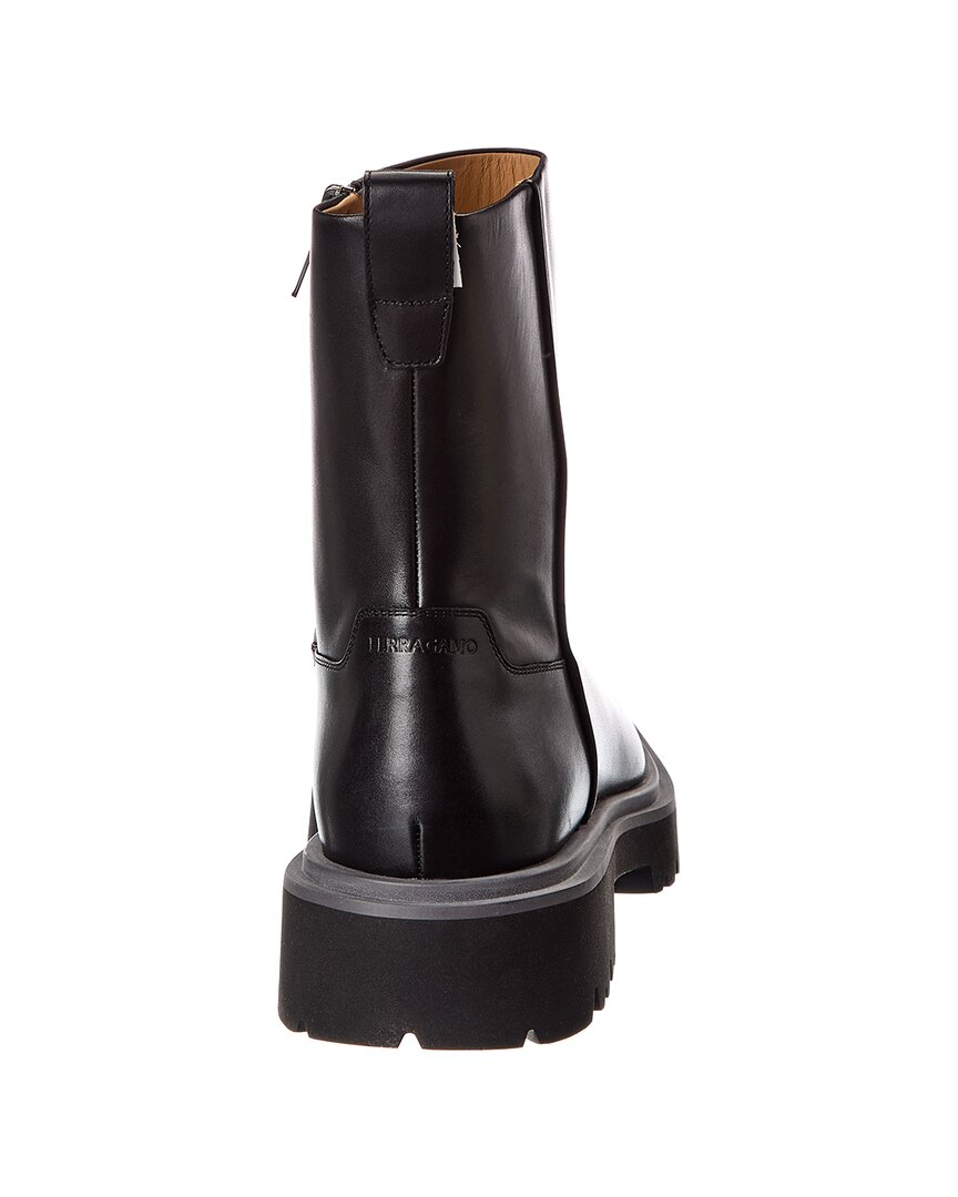 ferragamo fulvio leather bootie
