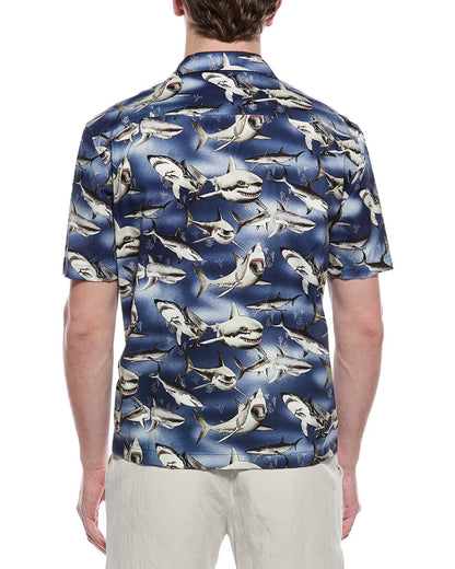 shark print shirt