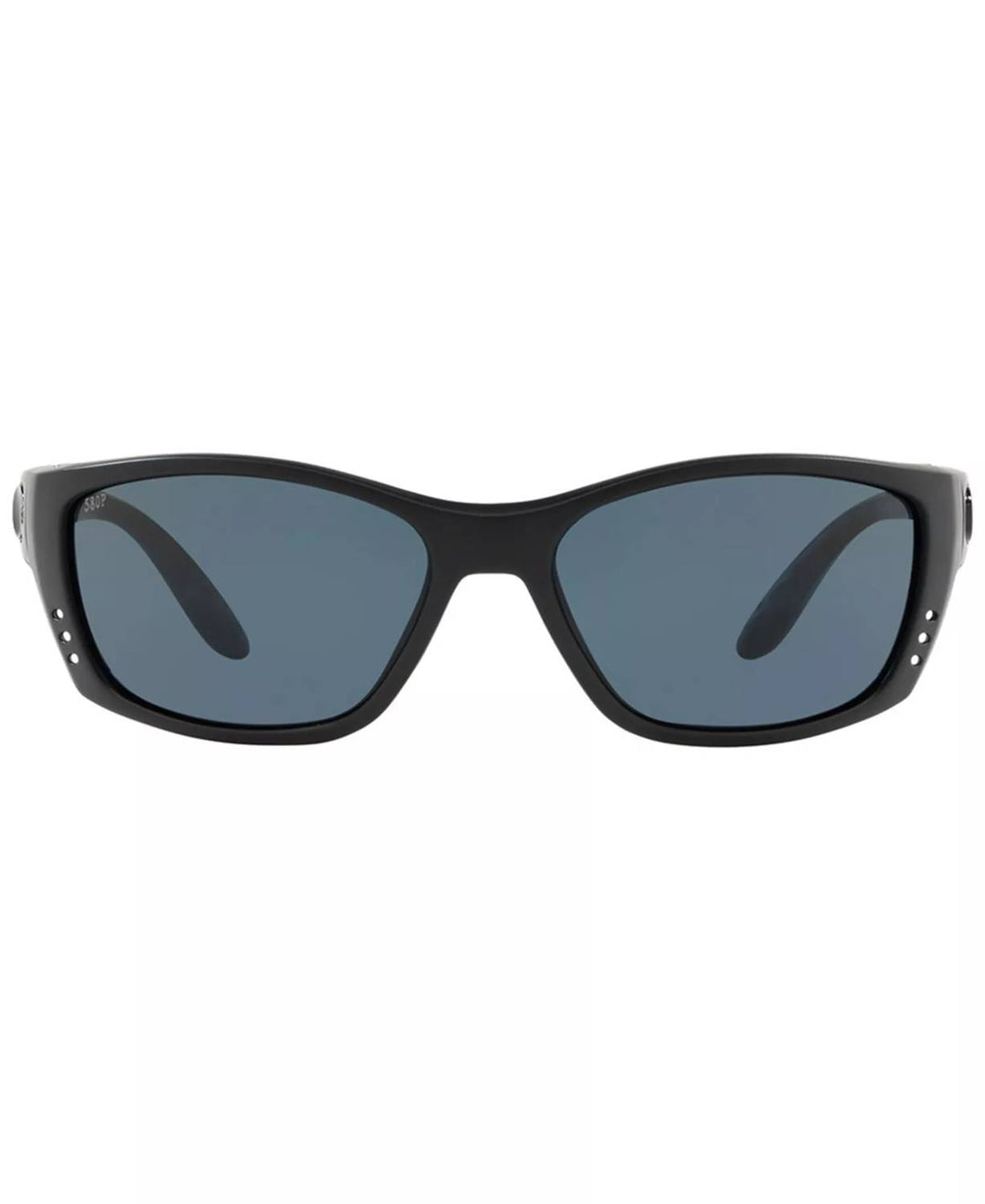 men's fisch polarized sunglasses in blackout/grey polarized-580p, 64 mm