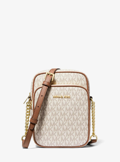 jet set travel medium logo crossbody bag