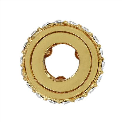 stardust stopper bead charm in gold