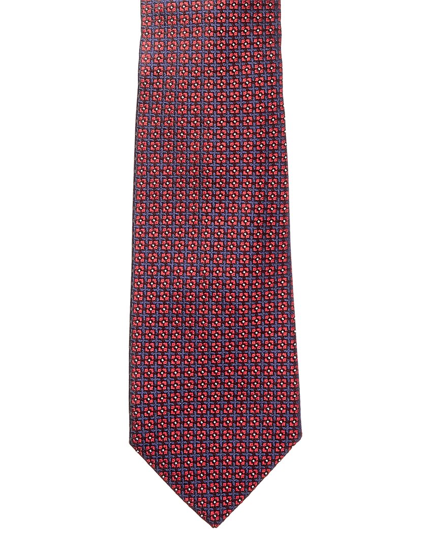 red squares silk tie