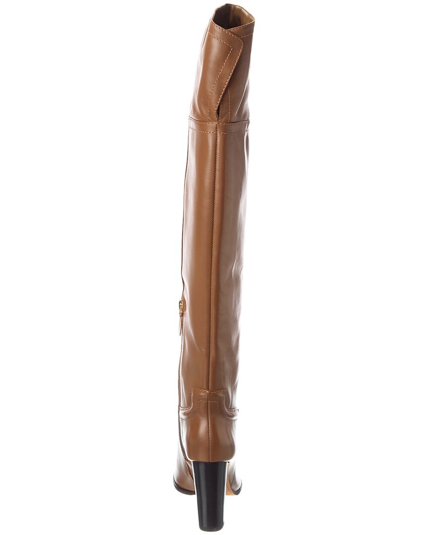 lauren 90 leather over-the-knee boot