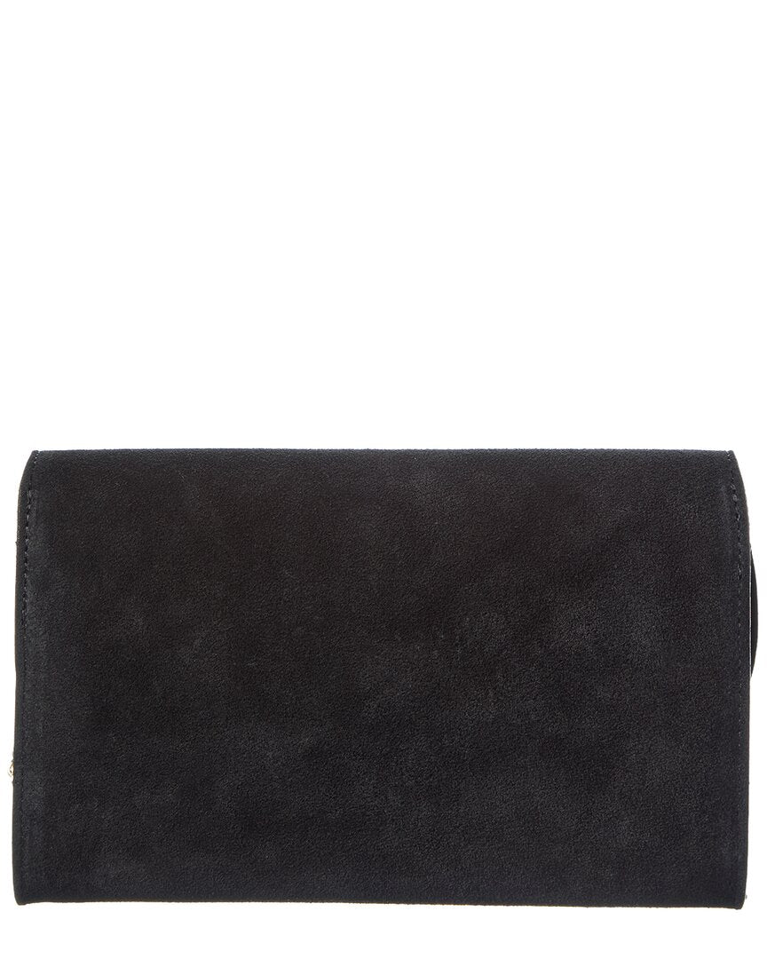 dora suede clutch