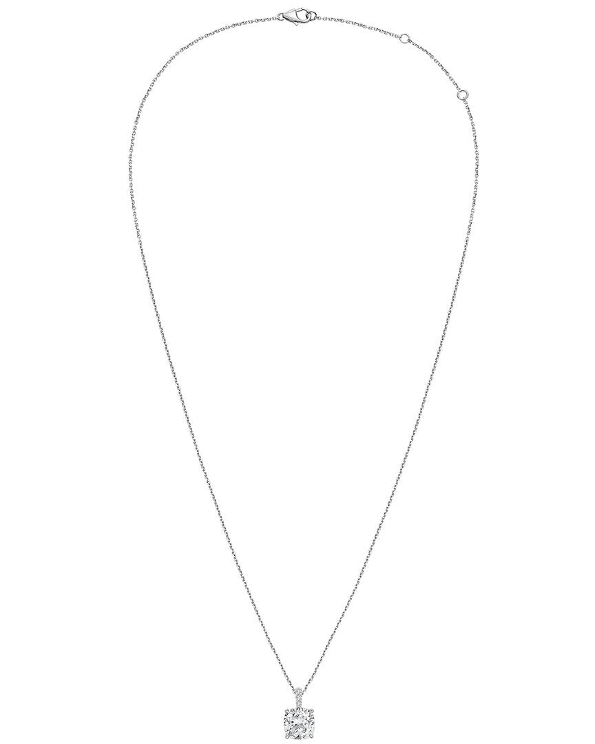 diana m. 14k 4.20 ct. tw. lab-grown diamond pendant necklace