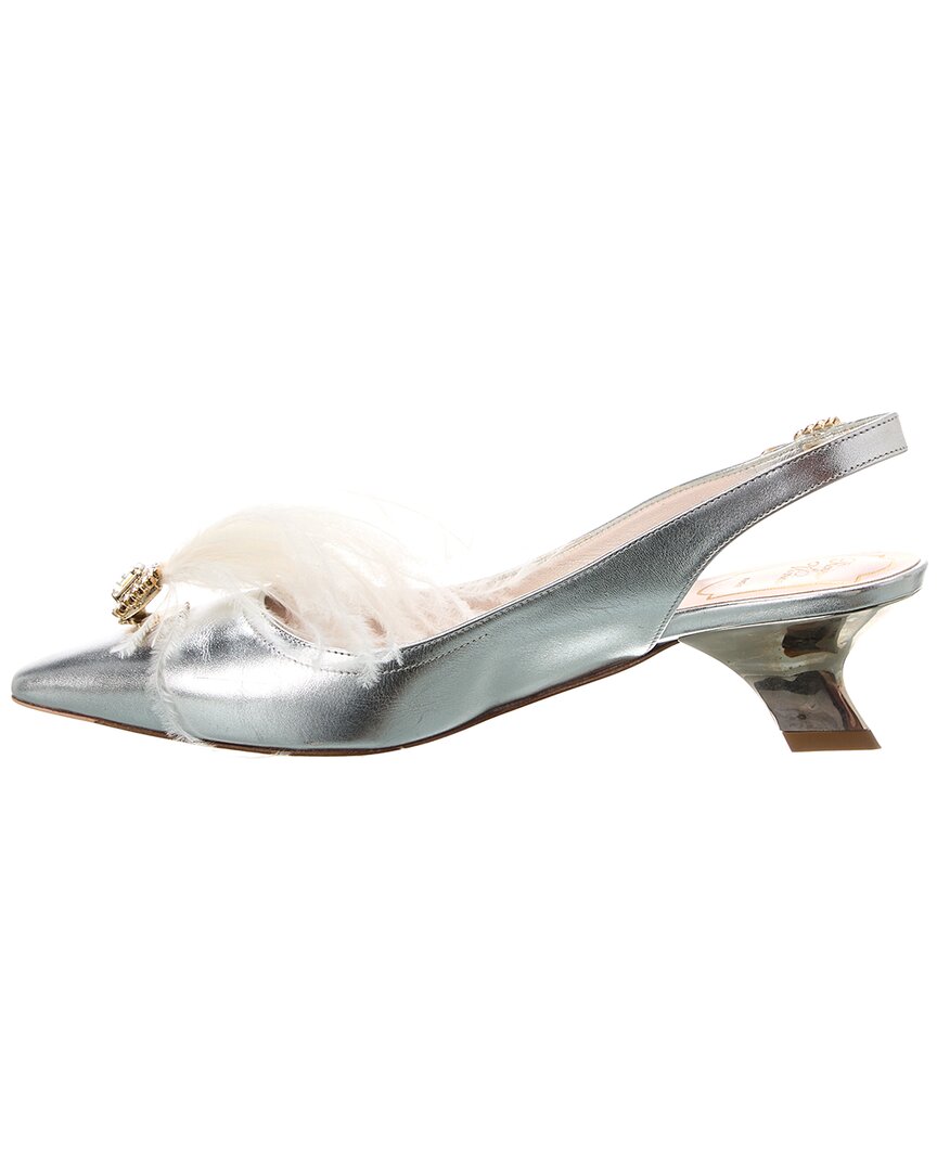 leather slingback pump