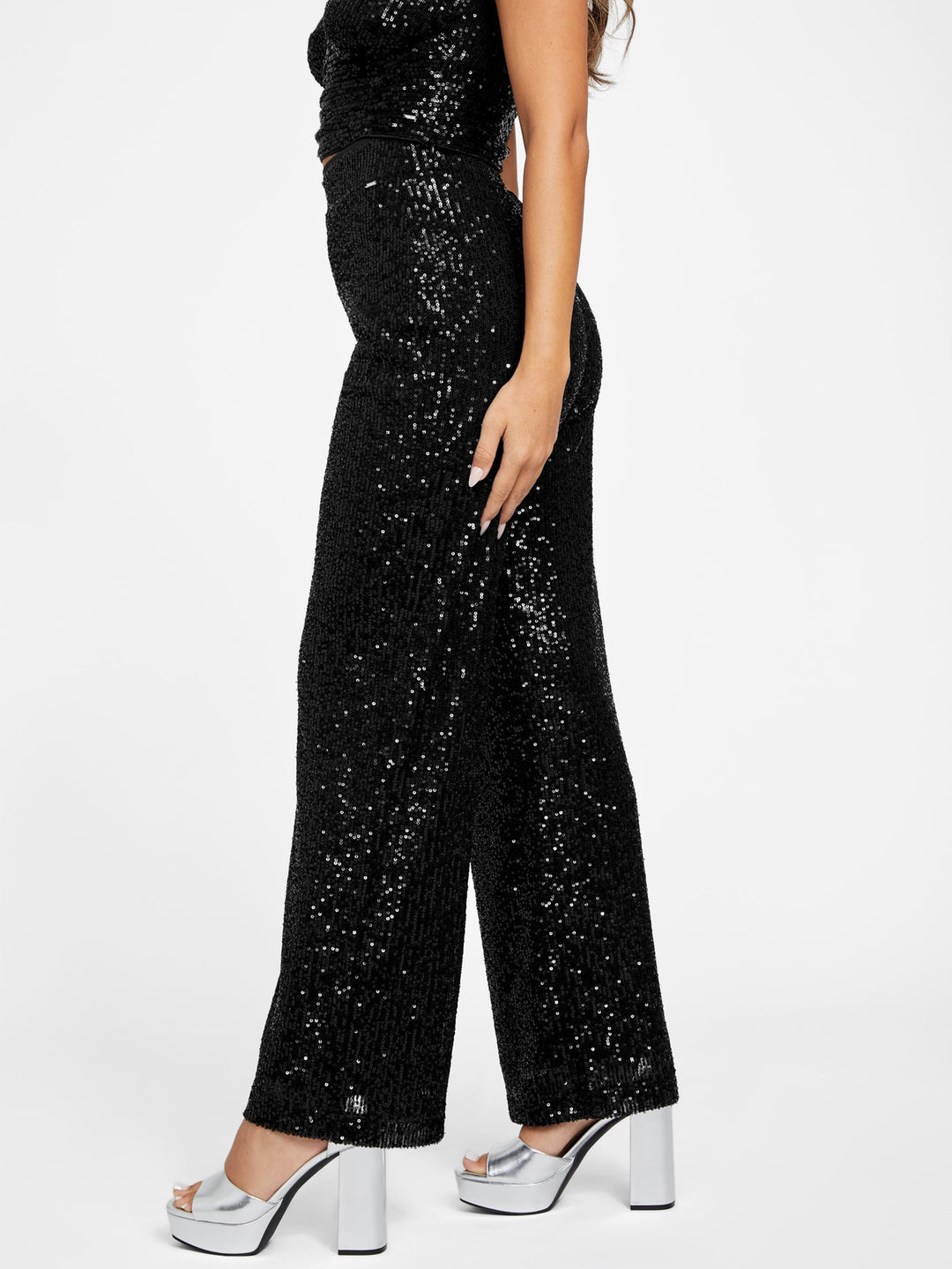 holly palazzo sequin pants