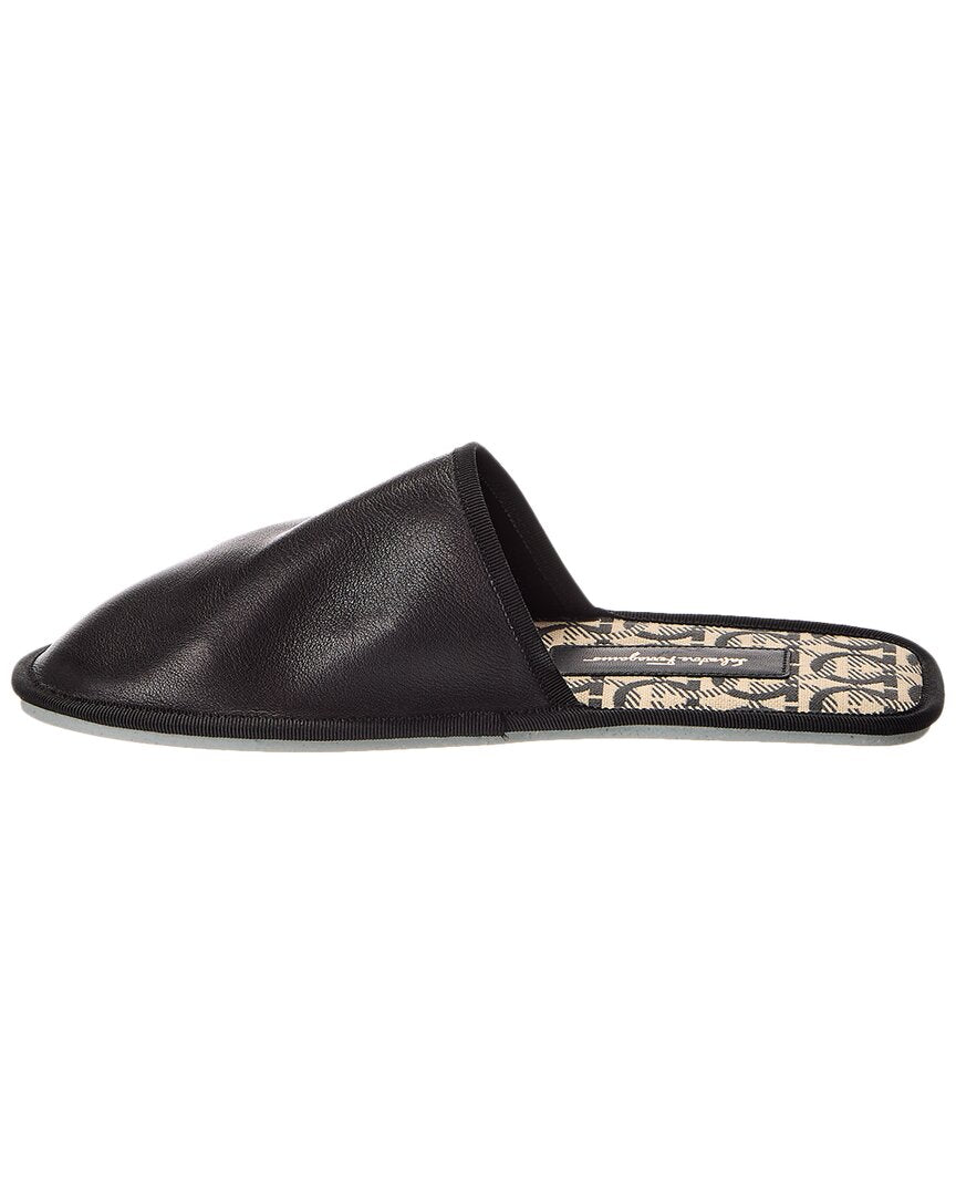 ferragamo anchelo leather slipper