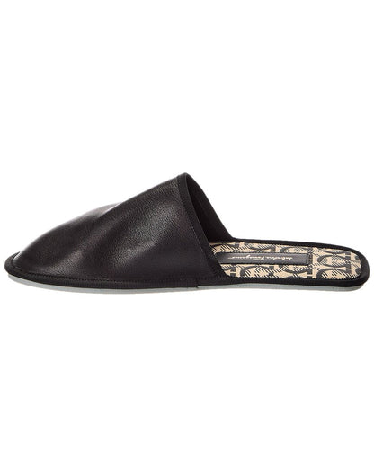 ferragamo anchelo leather slipper