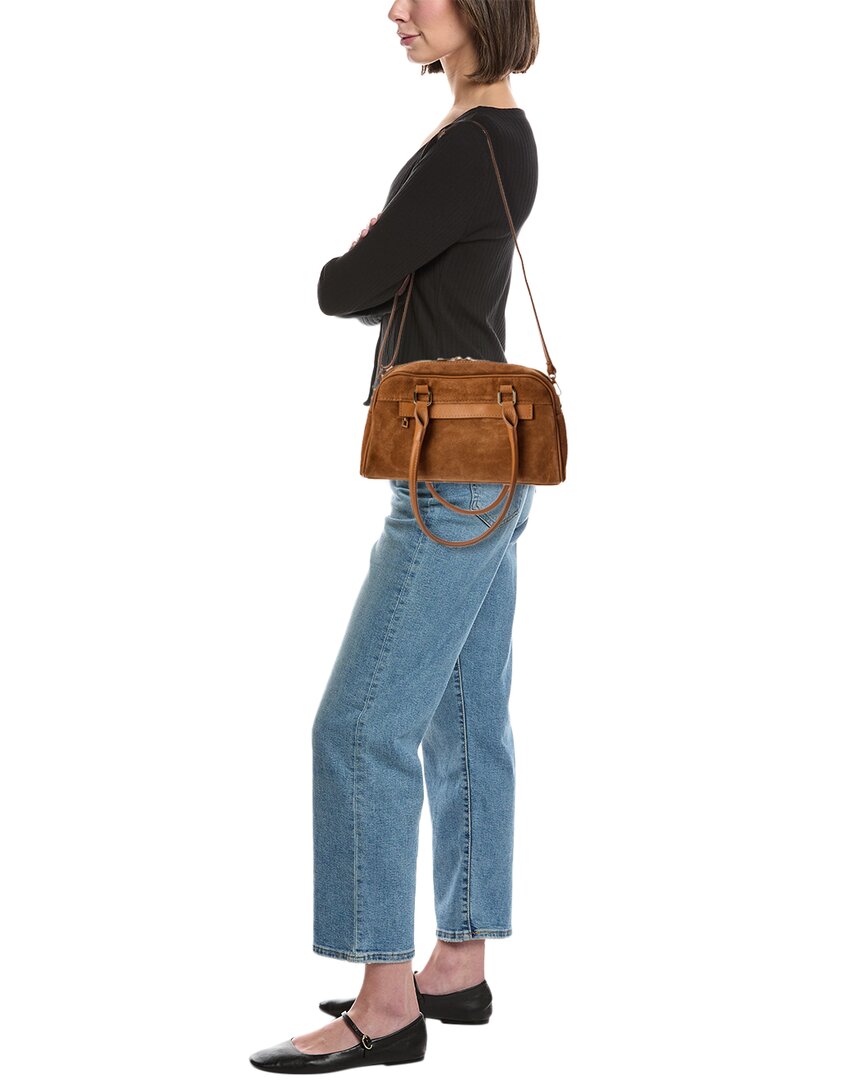 kiki27 suede shoulder bag