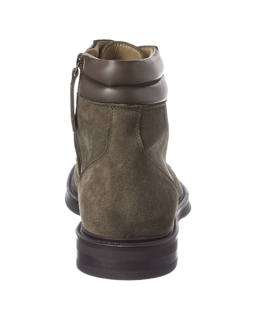 lace-up suede boot