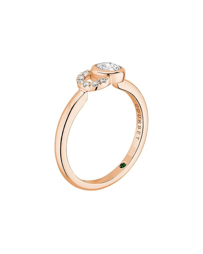 18k 0.35 ct. tw. lab grown diamond ring