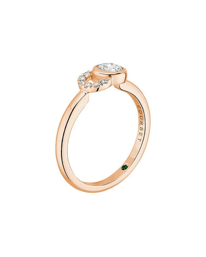 18k 0.35 ct. tw. lab grown diamond ring