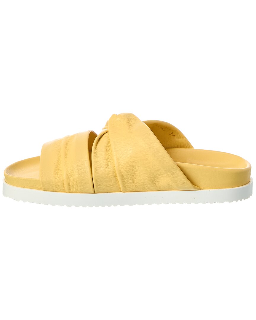 twisted leather pool slide