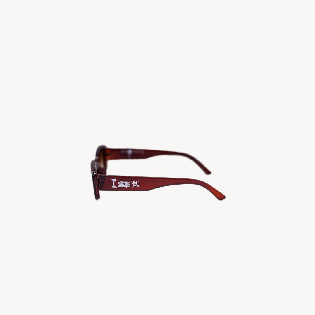 men's i see you sunglasses in honey brown