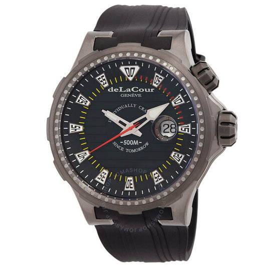 Delacour, Promess Automatic Black Dial Men's Watch