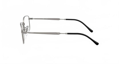 men's rx6533 pillow optical prescription frames in polished grey