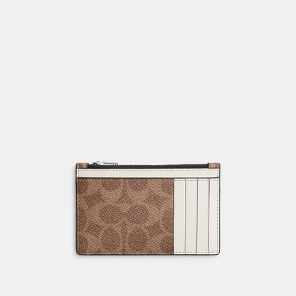 zip card case in signature