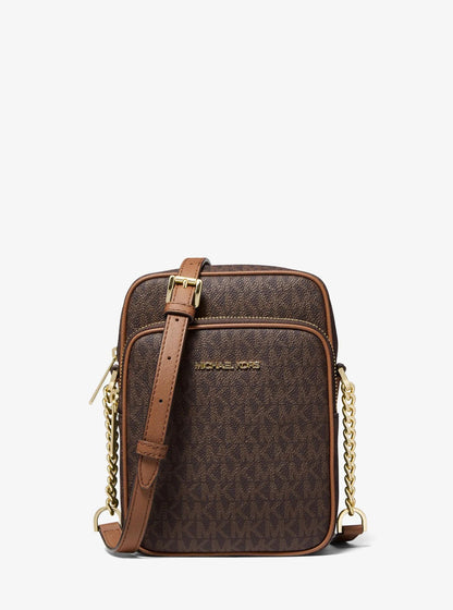 jet set travel medium logo crossbody bag