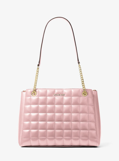 soho medium quilted tote bag