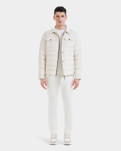 aziel men's down puffer shirt jacket