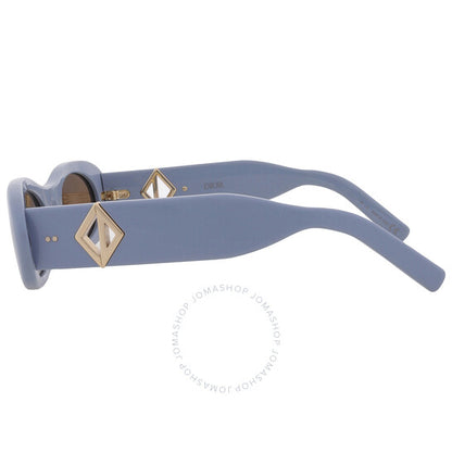 نظارة شمسية رجالية ديور CD DIAMOND R11 بيضاوية بنية اللون