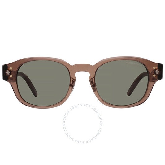 Dior, CD DIAMOND R2F نظارة شمسية رجالية بيضاوية بنية اللون