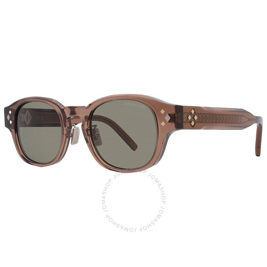 Dior, CD DIAMOND R2F Brown Oval Men's Sunglasses