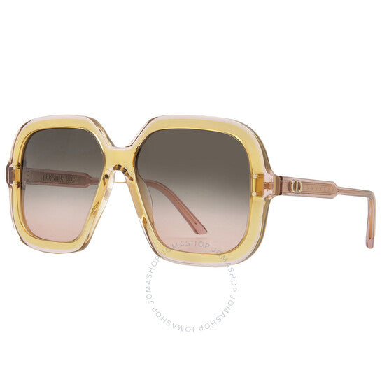 Dior, DIORHIGHLIGHT S1I Green Gradient Square Ladies Sunglasses