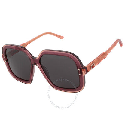 Dior, DIORHIGHLIGHT S1I Smoke Square Ladies Sunglasses