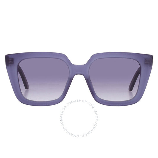 نظارة شمسية نسائية Dior، DIORMIDNIGHT S1I، مربعة الشكل، باللون الأزرق المتدرج