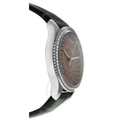 Dior, VIII Montaigne Quartz Diamond Pink Dial Ladies Watch