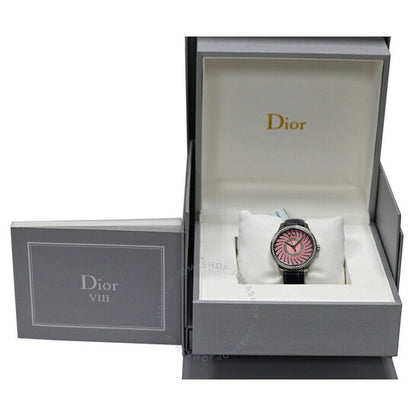 Dior, VIII Montaigne Quartz Diamond Pink Dial Ladies Watch